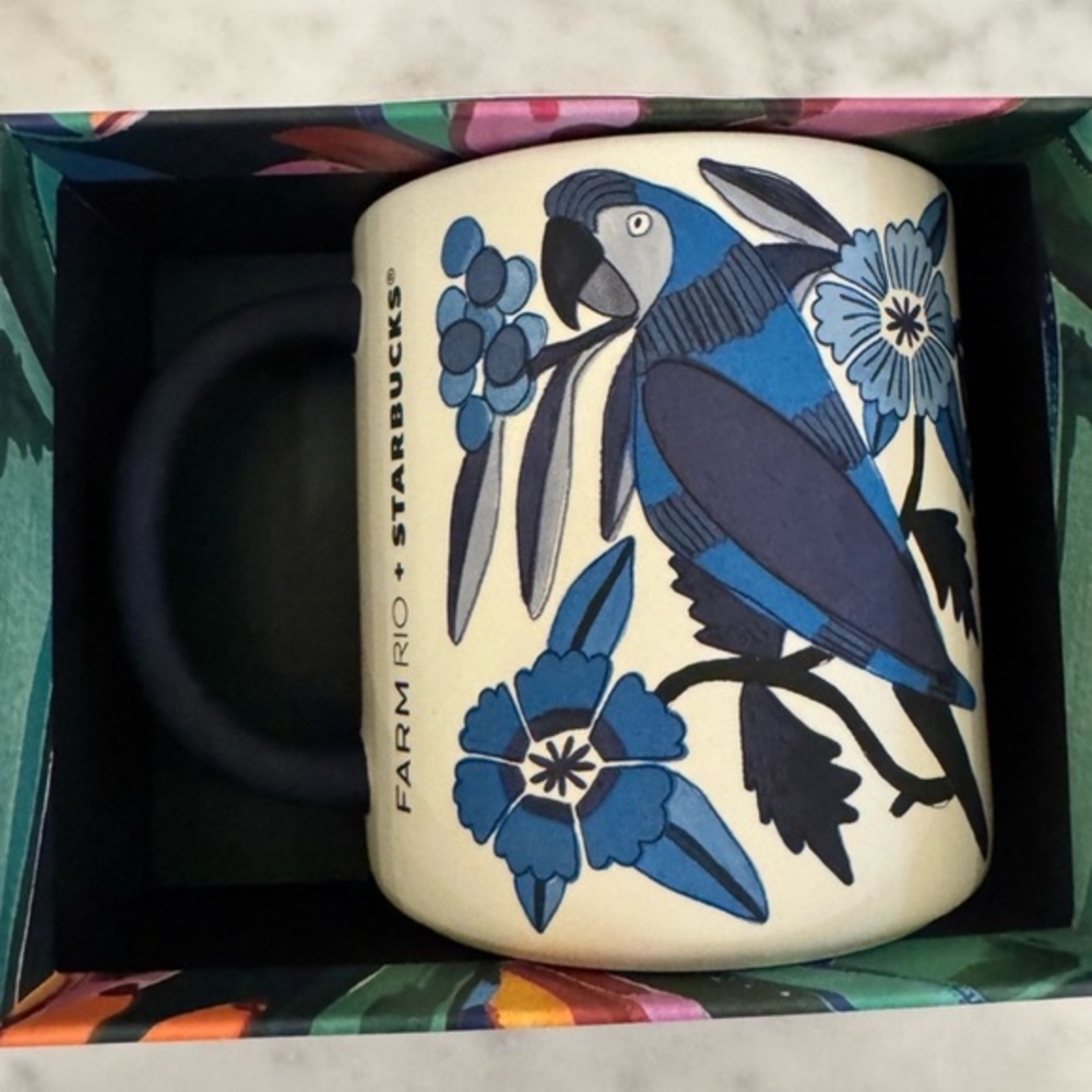 FARM Rio + Starbucks Lenco Azulejo Mug